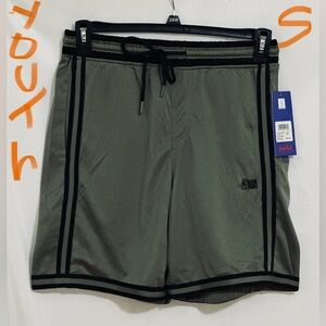 BOYS GREEN & BLACK NBA CLASSIC BASKETBALL SHORTS